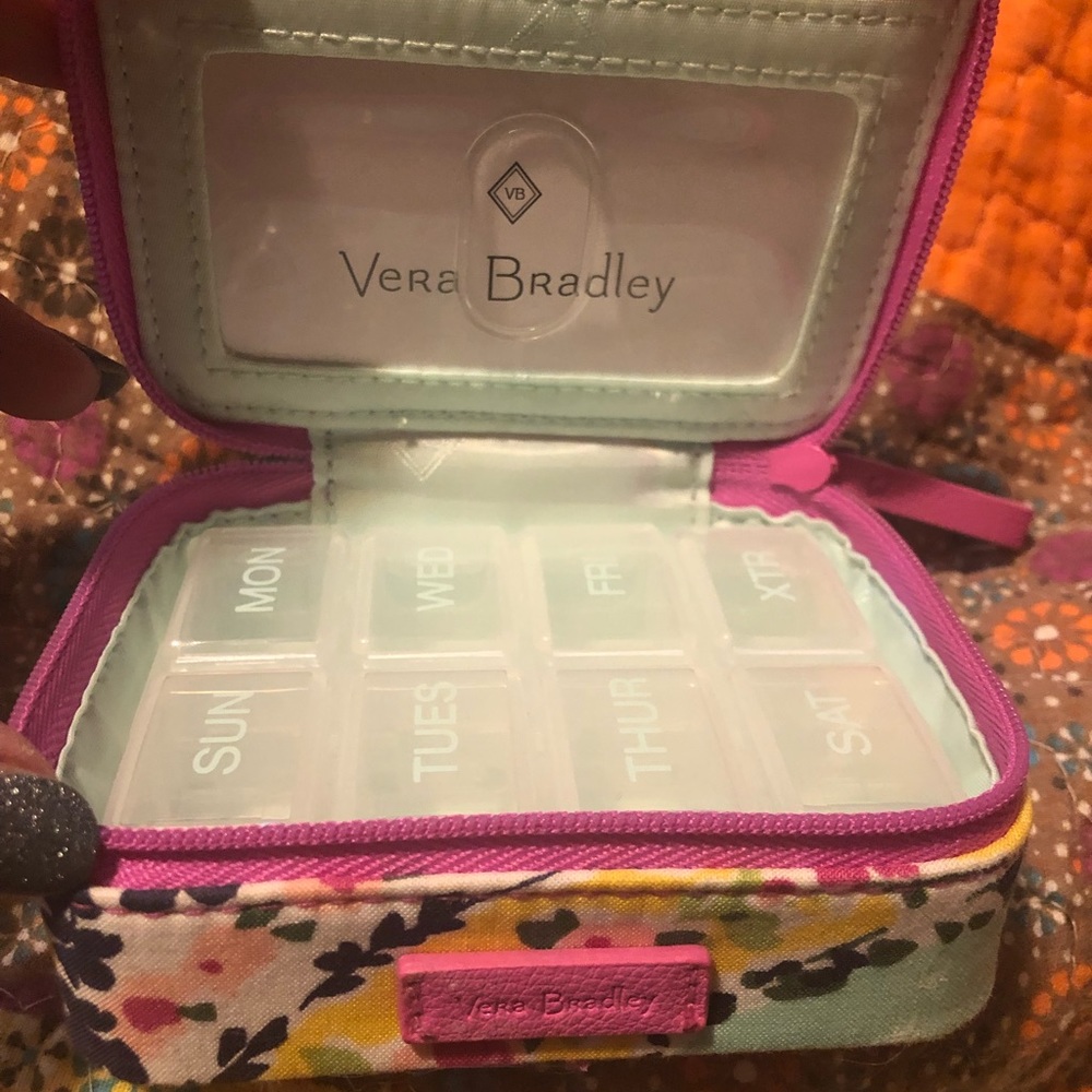 New Vera Bradley travel pill case. Never used.